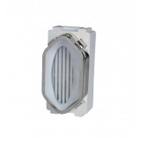 Modulo Cigarra Bivolt - Dicompel Novara Branco Cromado